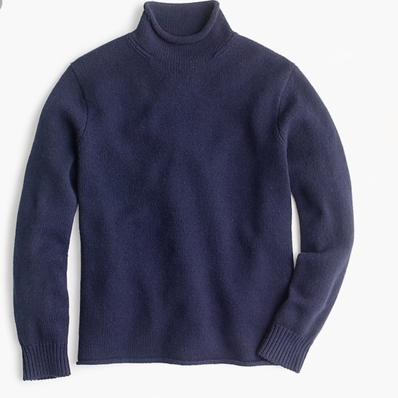 J. Crew | Sweaters | J Crew Mens Lambswool Relaxed Rollneck New | Poshmark